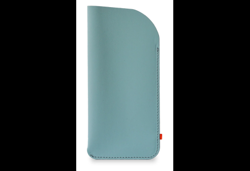 Duurzaam insteeketui PIM oceaan groen - gerecycled leerafval