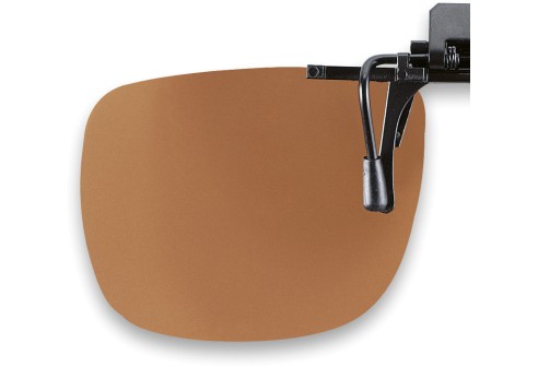 Voorhanger opklapbaar zonder polarisatie, 65 x 56mm Bruin