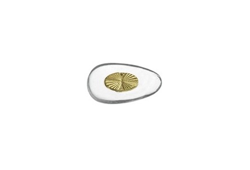 Kunststof schroefpads goud kern 15 mm