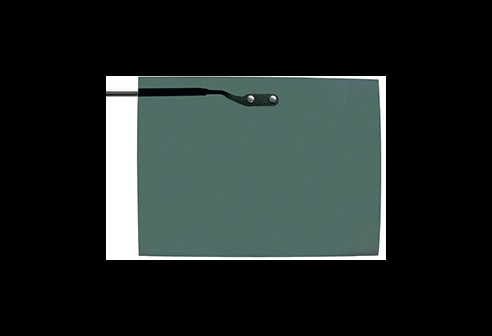 Voorhanger opklapbaar, zeer fijne uitvoering, maat L, zwart frame - Groen, polariserend