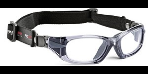 Progear Sportbril met hoofdband - L - Grey Transparant