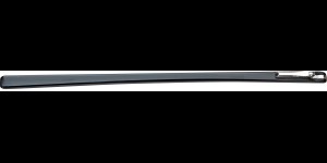 Acetaatveren zwart, scharnier 1,2 mm hoogte 5 mm