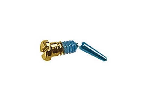 Gleufschroef goud Tuflock Ø 1,0 lengte 2,8/5,8 mm