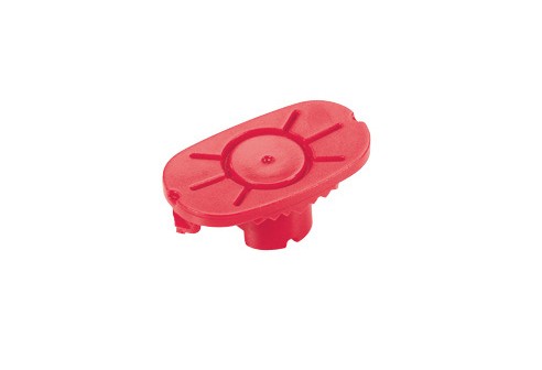 NIDEK afnameblok Pliable-Cup, rood (linkerglas), tot curve 6
