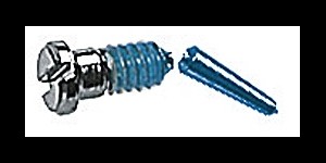Gleufschroef zilver Tuflock Ø 1,6 lengte 3,5/6,5 mm