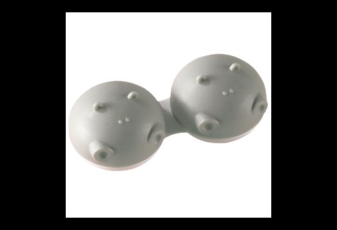 Contactlenzen houders - Nijlpaard, grijs