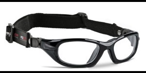 Sportbril Progear met hoofdband - L - Metallic Black