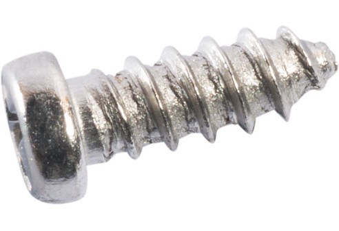 Kruiskop/gleuf-schroef zilver Ø 1,6 lengte 6,1 mm