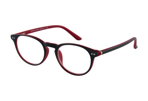 Leesbril Doktor new G66100 zwart-rood Panto