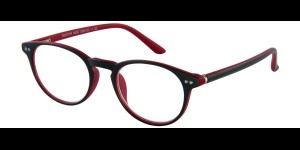 Leesbril Doktor new G66100 zwart-rood Panto