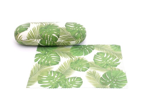 Etui Monstera met microvezeldoekje