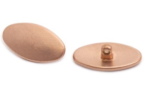 Titanium schroefpad gematteerd rose goud allergievrij 13 mm