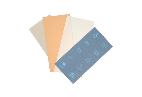 Occlusiefolie op vellenformaat, Beige, Visusreductie: Totaal