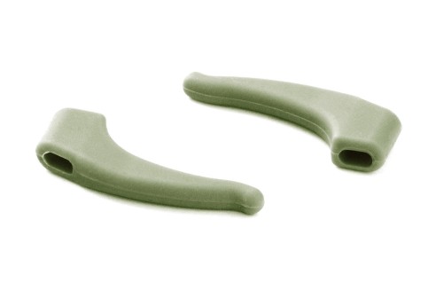 Milo & Me kids antislip oorhaakjes, licht leger groen