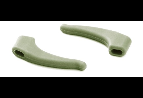Milo & Me kids antislip oorhaakjes, licht leger groen