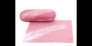 Etui Feather Rose met microvezeldoekje