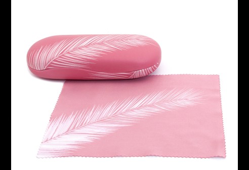 Etui Feather Rose met microvezeldoekje
