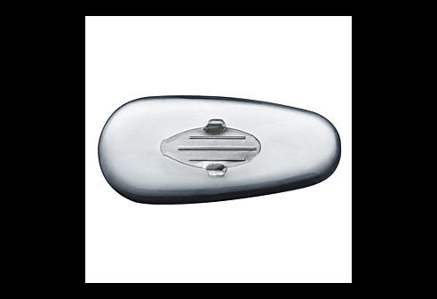 PVC pad RayBan zilver kern 15mm