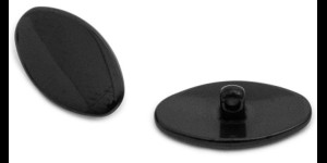 Titanium schroefpad zwart allergievrij 13 mm