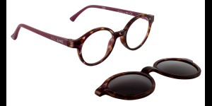 Charly Duo Styles flower havanna/paars, maat 38