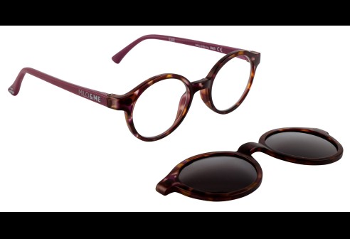 Charly Duo Styles flower havanna/paars, maat 38