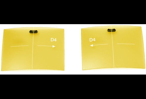 Reserve lens voorhanger 9330 geel maat L