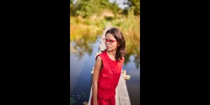 Sara transparant rood/rood, maat 44