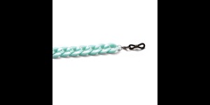 Brilketting acryl aquamarijn 2 stuks