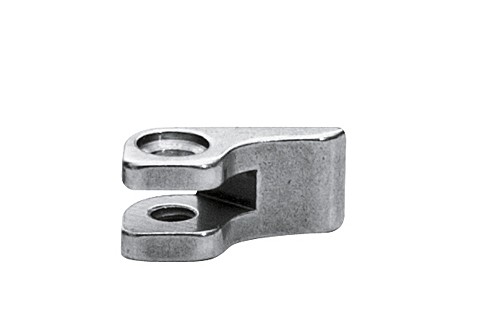 Soldeerscharnieren voorstukdeel, dubbele ogen, rechts, opening 1,0 mm