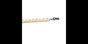 Brilketting acryl creme-wit 2 stuks