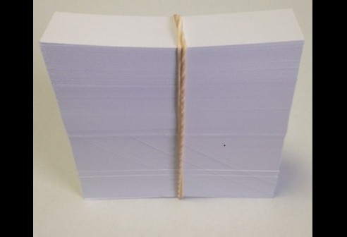 Etiketten voor werkbakken, 2 x 8cm papier