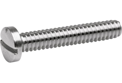 Gleufschroef zilver Ø 1,6 lengte 10 mm