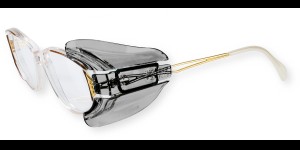 Zijkapjes polycarbonaat grijs-transparant