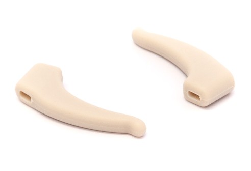 Milo & Me kids antislip oorhaakjes, licht taupe