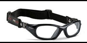 Sportbril Progear met hoofdband - M - Metallic Black 