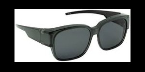 Overzetzonnebril model Kiev glanzend grijs