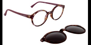 Charly Duo Styles flower havanna/paars, maat 40 