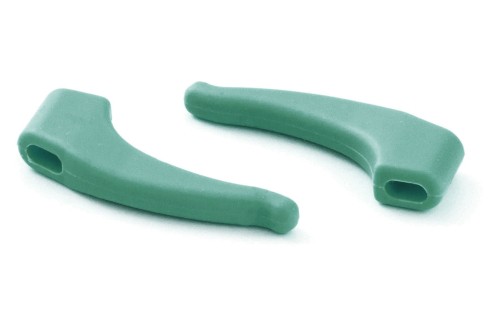 Milo & Me kids antislip oorhaakjes, licht grijs groen