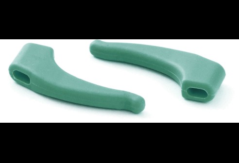 Milo & Me kids antislip oorhaakjes, licht grijs groen
