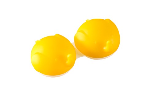 Contactlenzen houders - Olifant, geel