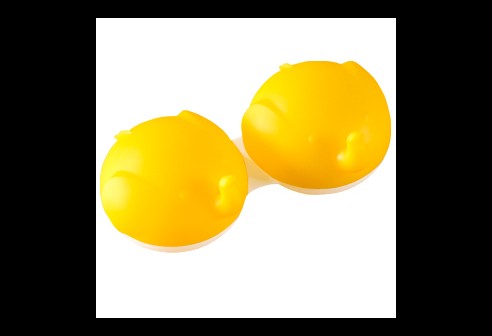 Contactlenzen houders - Olifant, geel