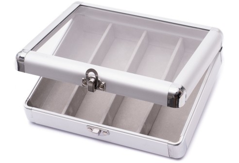 Presentatiekoffer voor 4 monturen, aluminium