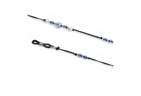 Brilketting Adriana blauw, 2 stuks