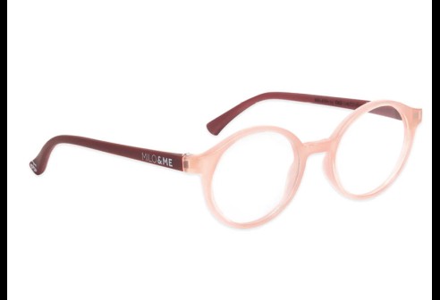 Charly transparant perzik/oud roze, maat 40