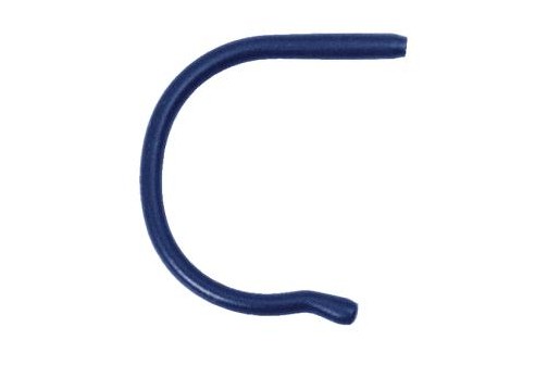 Siliconen kruloortip voor volwassenen blauw Ø 1,0 tot 1,1 mm