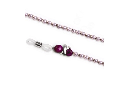 Brilketting Abigail roze, 2 stuks