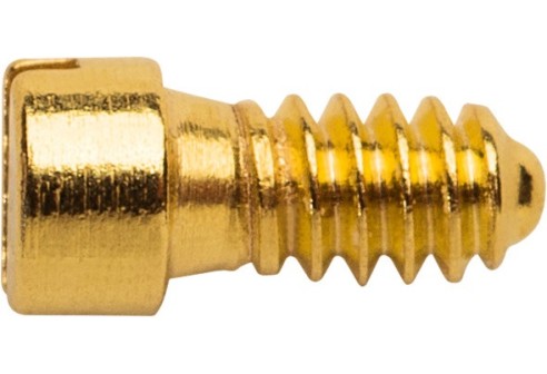 Gleufschroef goud Ø 1,3 lengte 3,5 mm