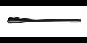 Acetaat oortip zwart Ø 1,25 mm