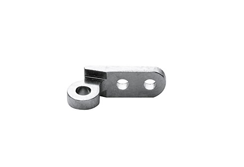 Klinkscharnieren voorstukdeel, enkel oog, opening 1,2 mm