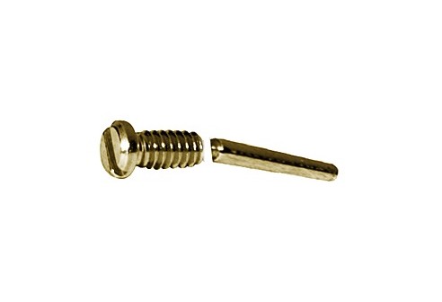 Gleufschroef goud Ø 1,4 lengte 3,6/10,6 mm
